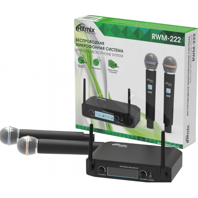 Радиосистема Ritmix RWM-222 black - фото 5
