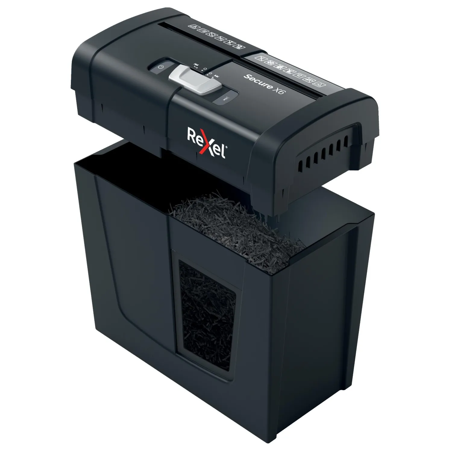 Шредер (уничтожитель) Rexel Secure X6 4ур.секр.,6лист,10л - фото 3
