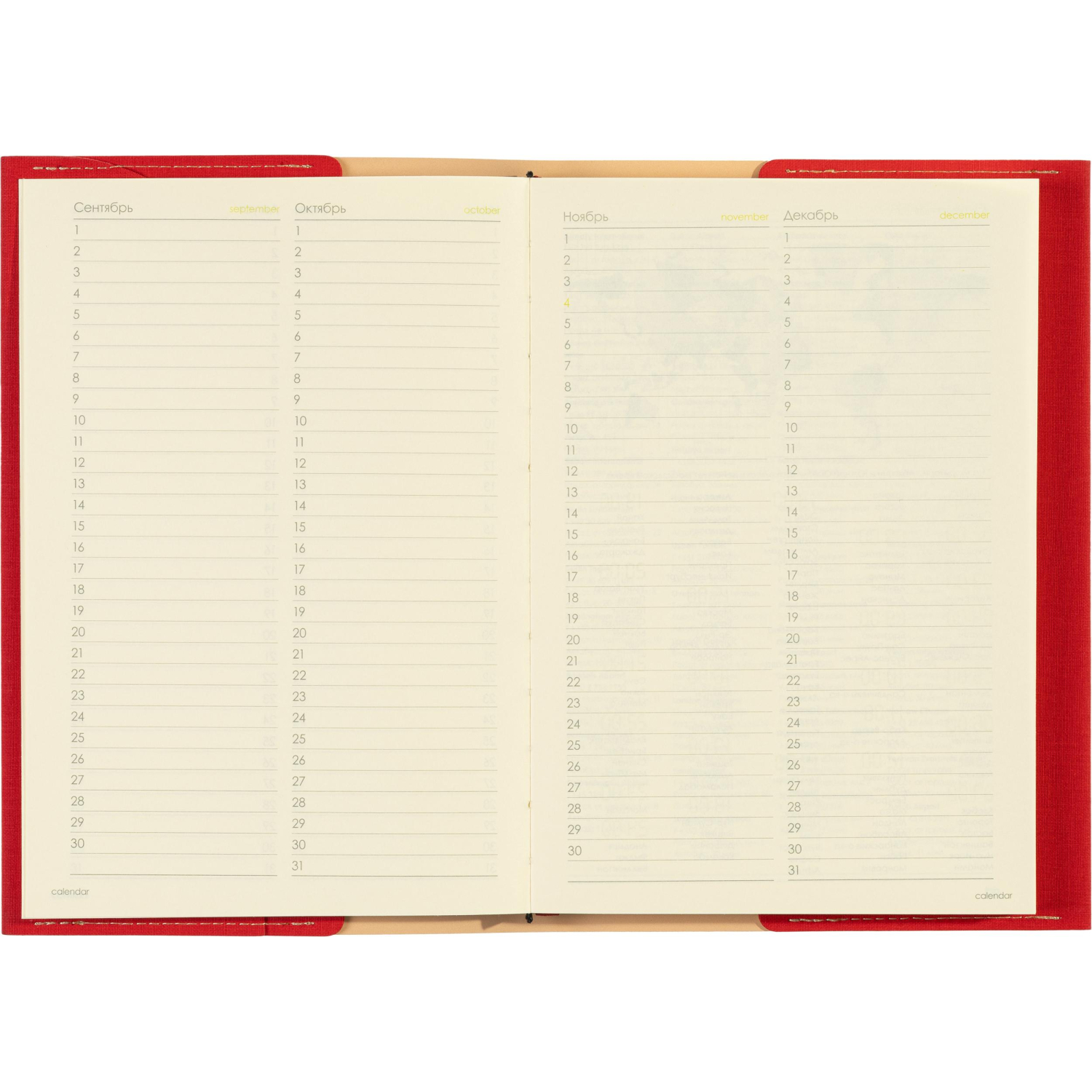 Ежедневник недатированный А5 sorrento (красный) 3-223/05 - фото 12