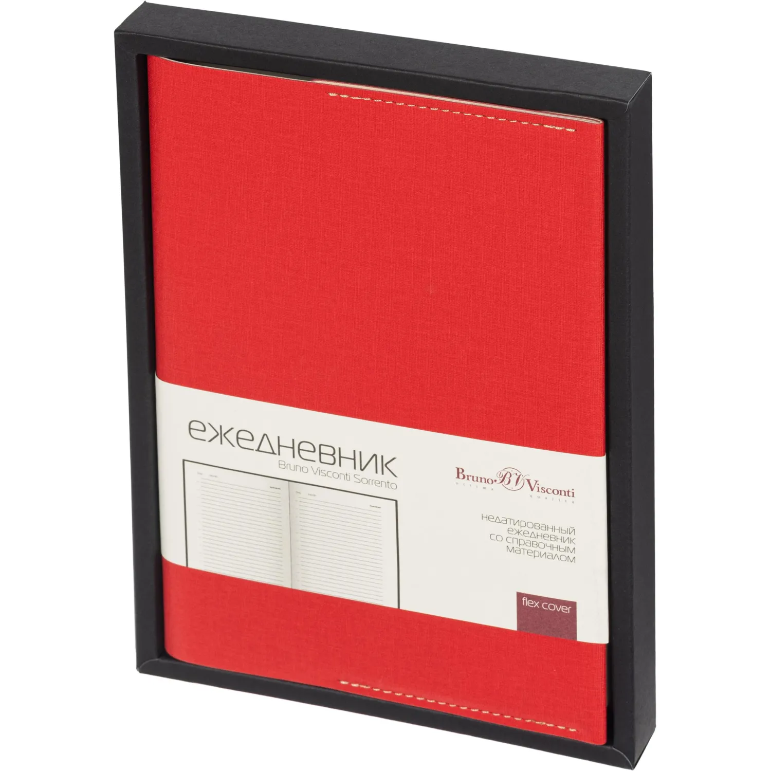 Ежедневник недатированный А5 sorrento (красный) 3-223/05 - фото 30