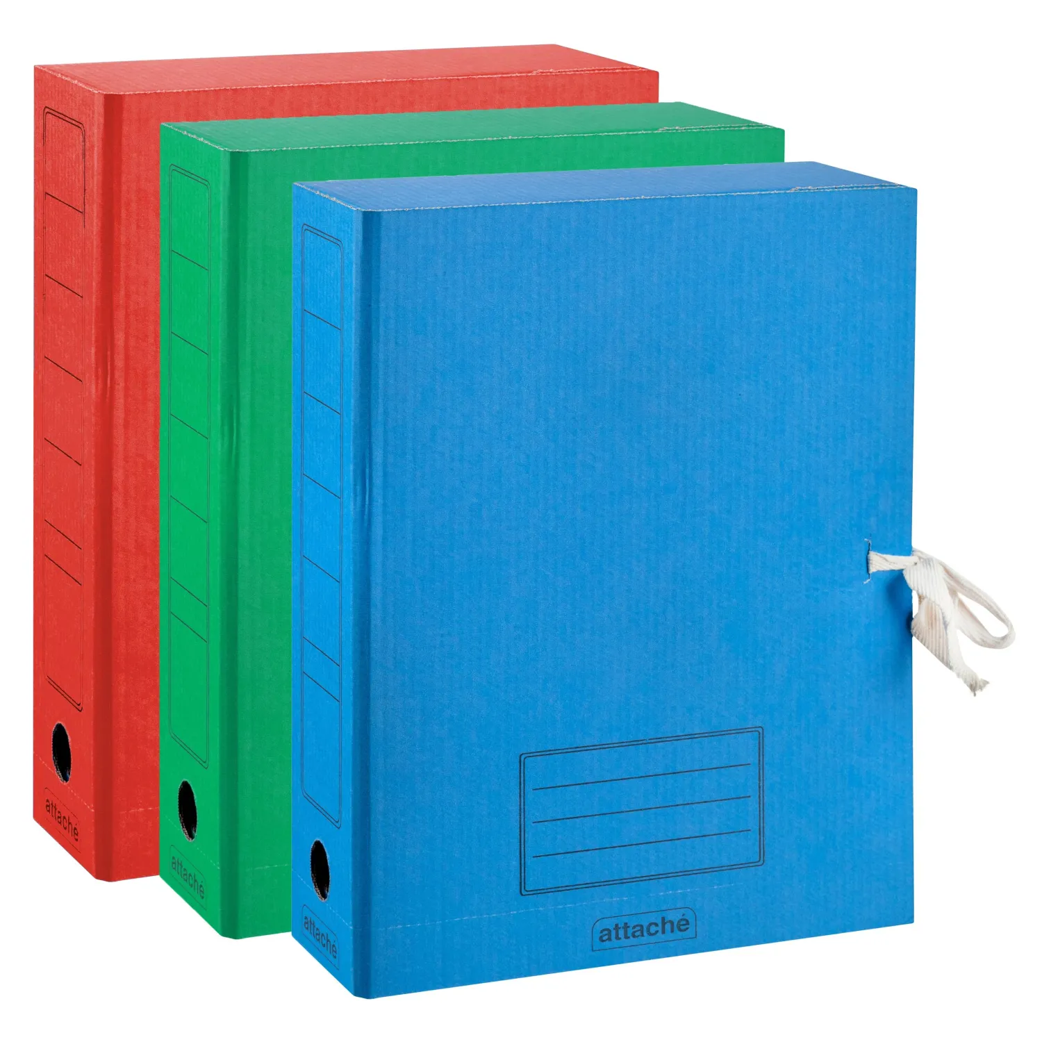 Короб архивный ATTACHE,с завязками 75 мм,в а ссортименте - фото 2