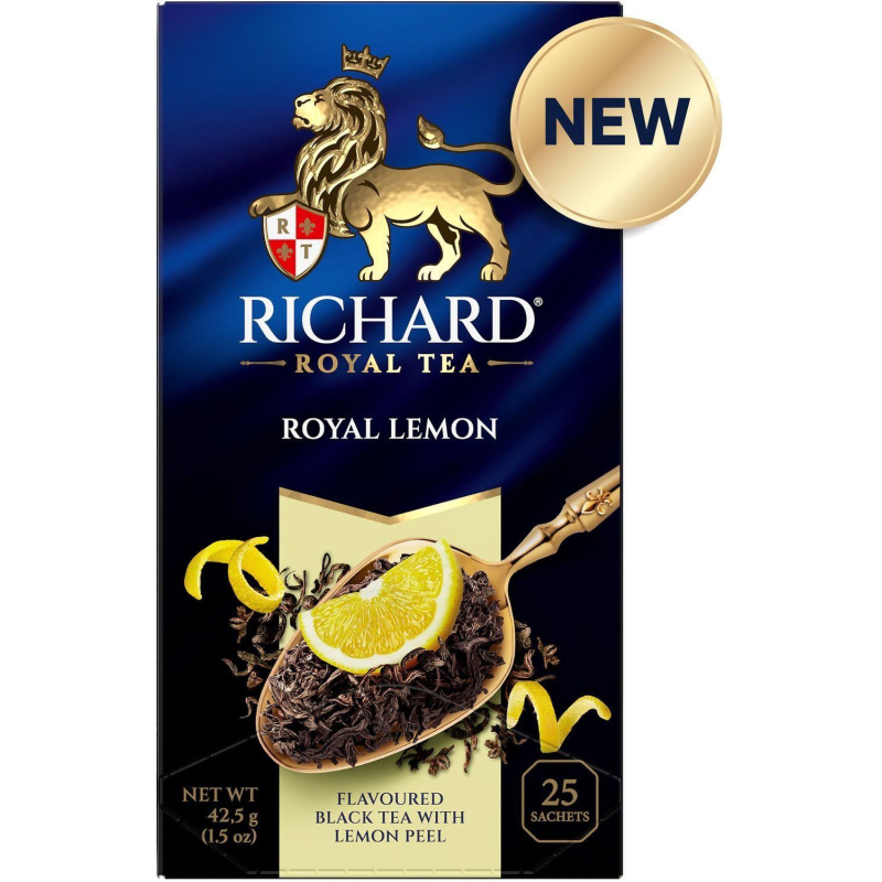 Чай Richard Royal Lemon черный, ароматизированный, 25 сашет - фото 2