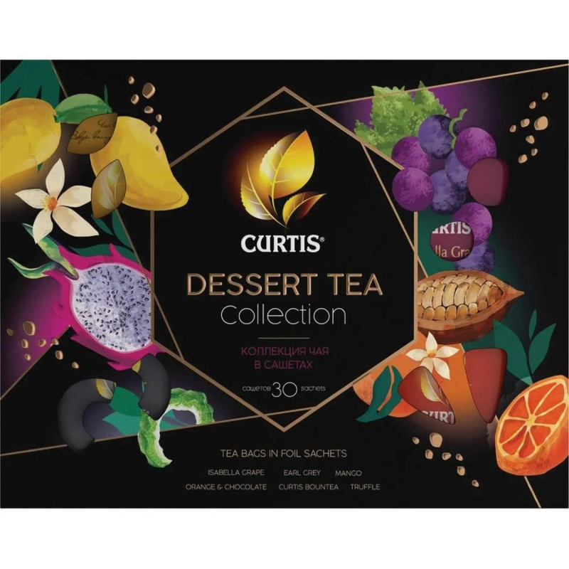 Чай Curtis Dessert Tea Collection ассорти, 30 сашет - фото 1