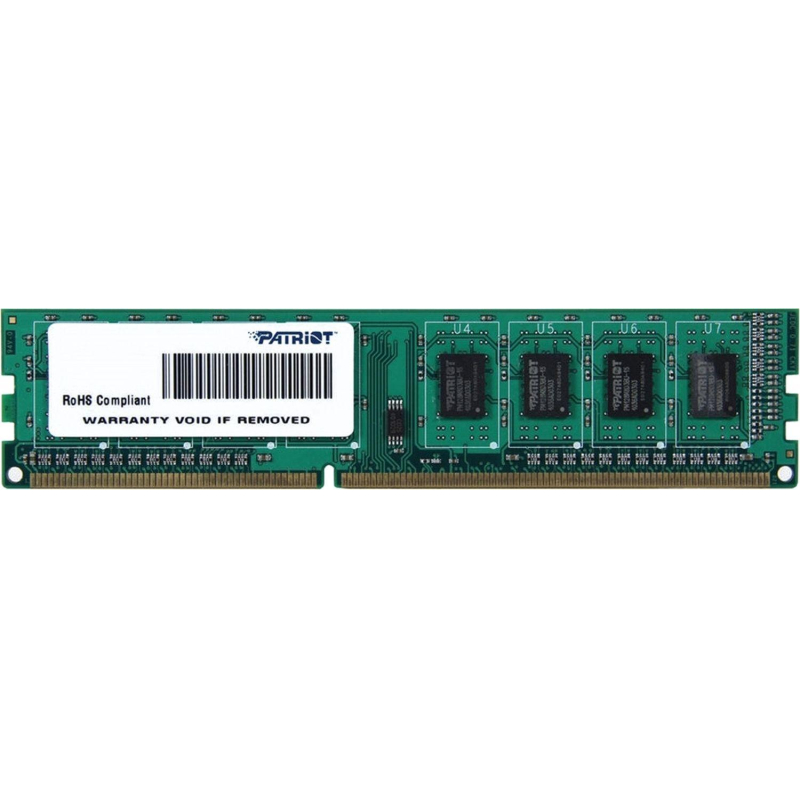Модуль памяти Patriot SL DDR3 4GB 1600MHz 1.35V UDIMM (PSD34G1600L81) - фото 1