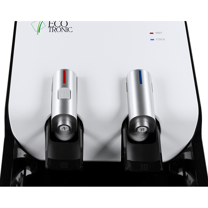 Кулер напольный ECOTRONIC M40-LCE white-black со шкафчиком - фото 8