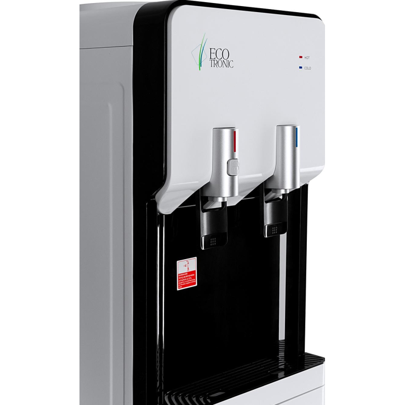 Кулер напольный ECOTRONIC M40-LCE white-black со шкафчиком - фото 9