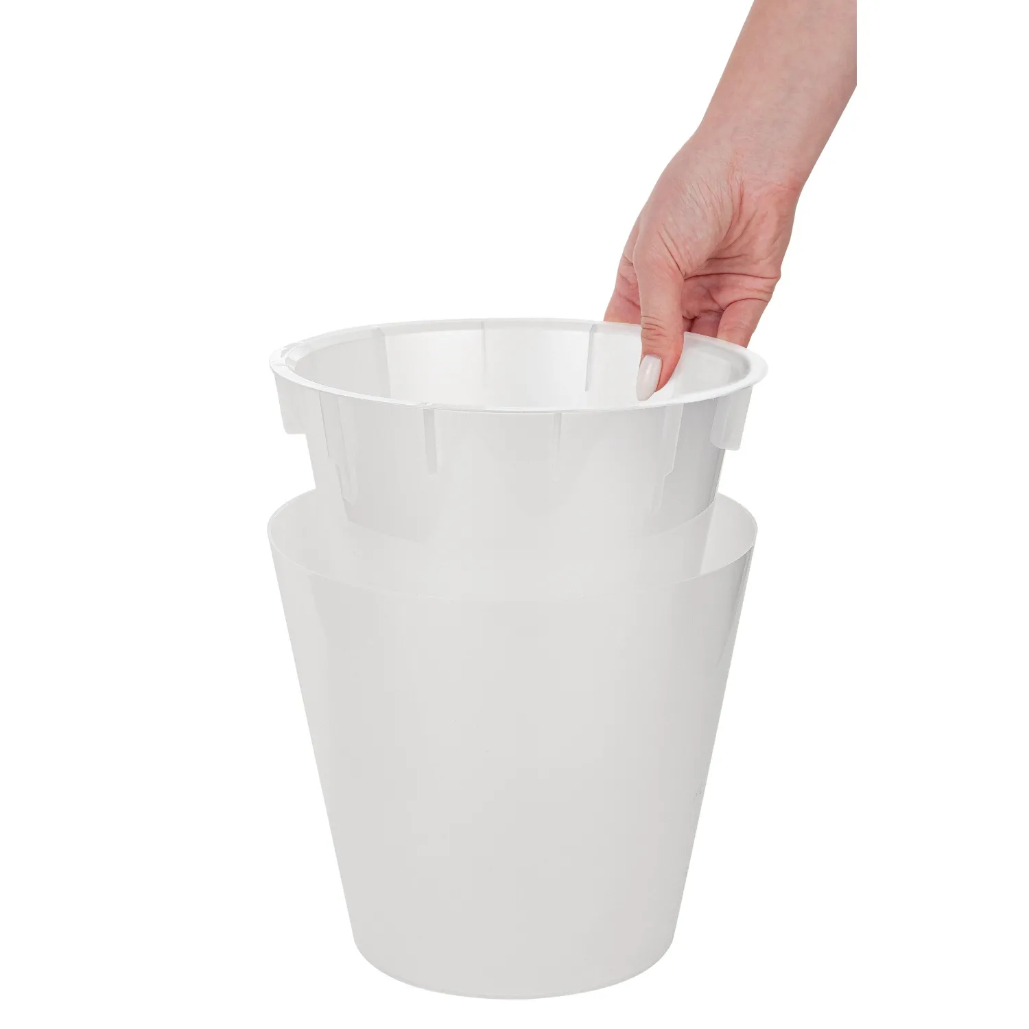 Горшок для цветов Фиджи Орхид D230 мм/5 л белый перламутровый,ING1559БЛПЕРЛ - фото 3