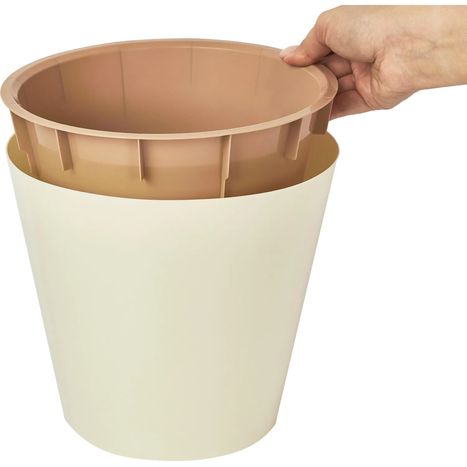 Горшок для цветов London 190 мм, 3,3л Сливочный,ING6251СЛВ - фото 4