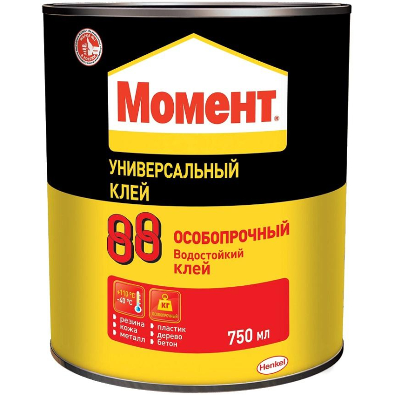 Клей универсальный Момент 88 особопрочный водостойкий 750мл (1777022) - фото 1