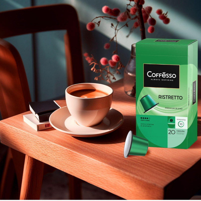 Кофе в капсулах Coffesso Ristretto blend, 20шт 101477 - фото 9