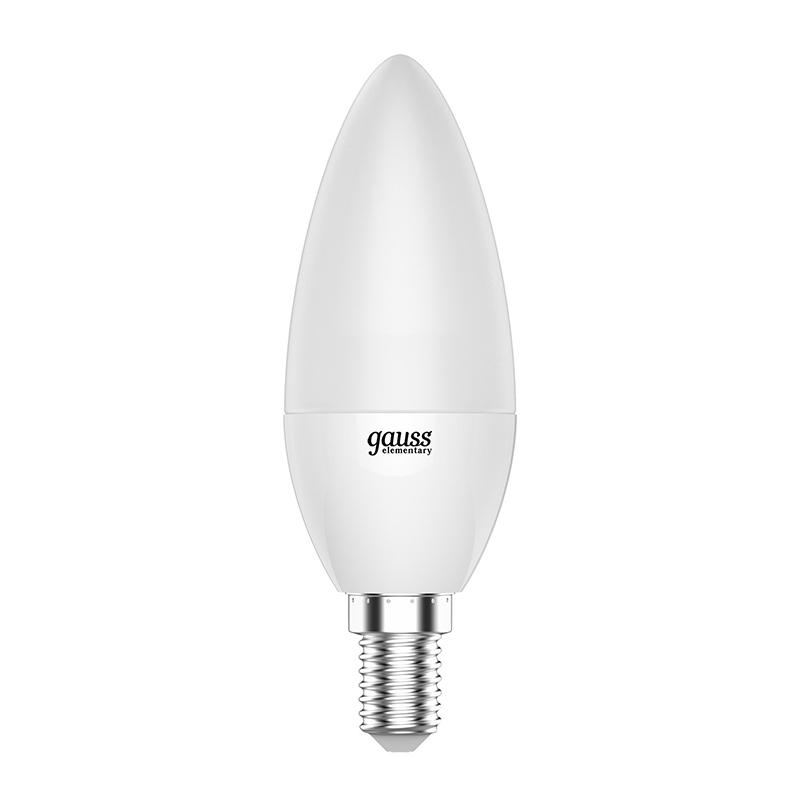 Лампа светодиодная Gauss Elementary 6W Е14 Свеча 4100K 450lm 33126 - фото 3