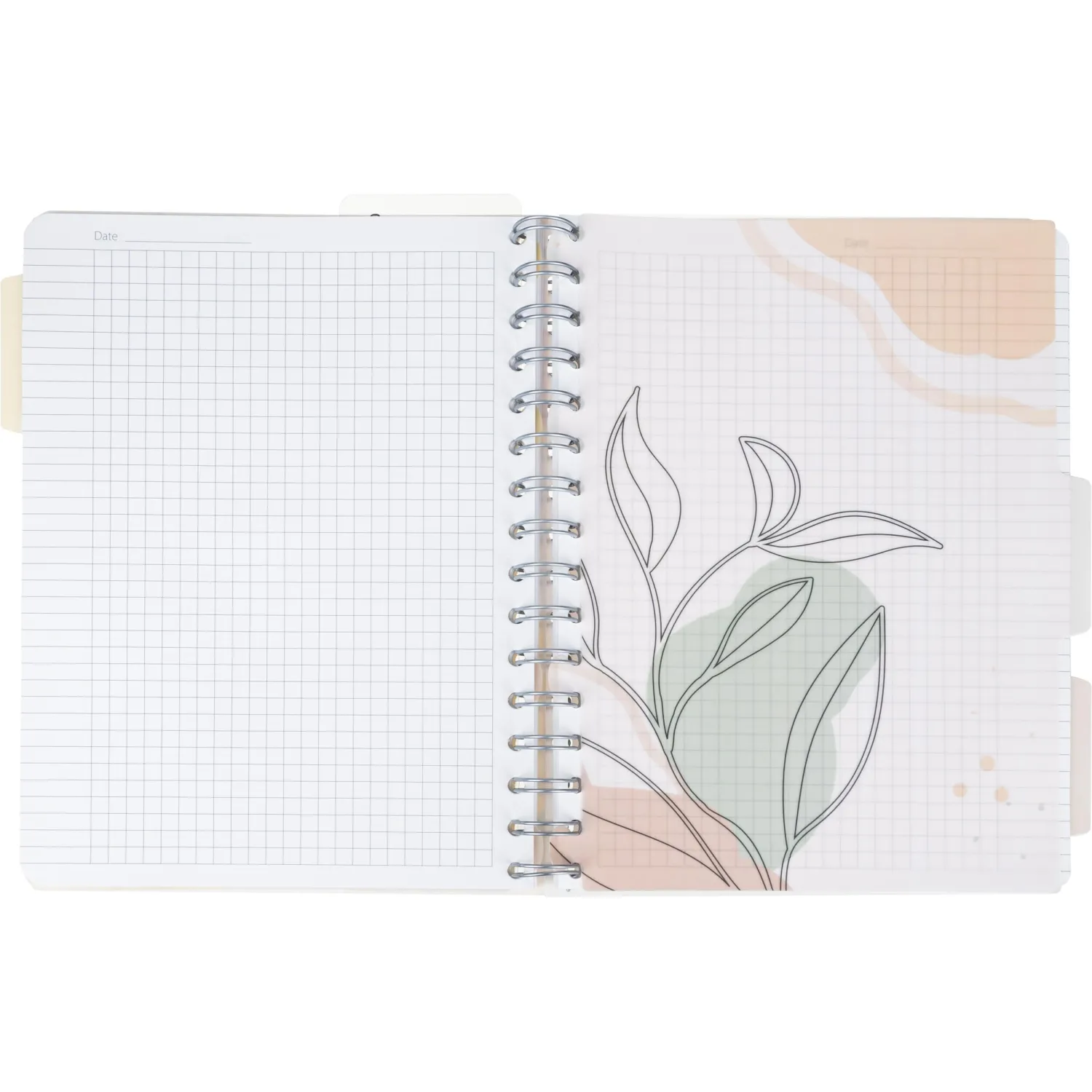 Бизнес-тетрадь 120л,клетка,А5 Flora 1,пласт.обл,серебр.спир,3раздел,линейка - фото 8