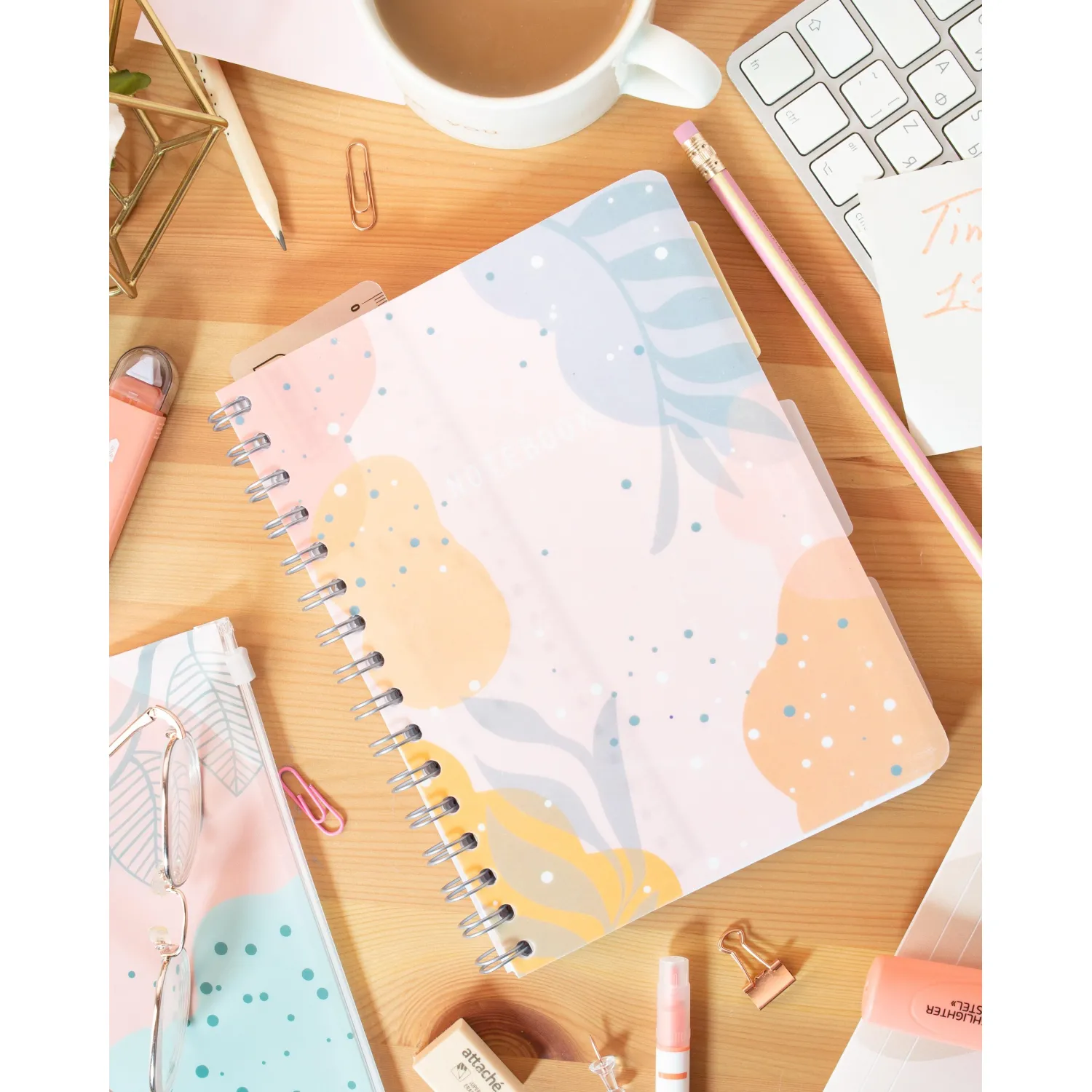 Бизнес-тетрадь 120л,клетка,А5 Flora 1,пласт.обл,серебр.спир,3раздел,линейка - фото 14