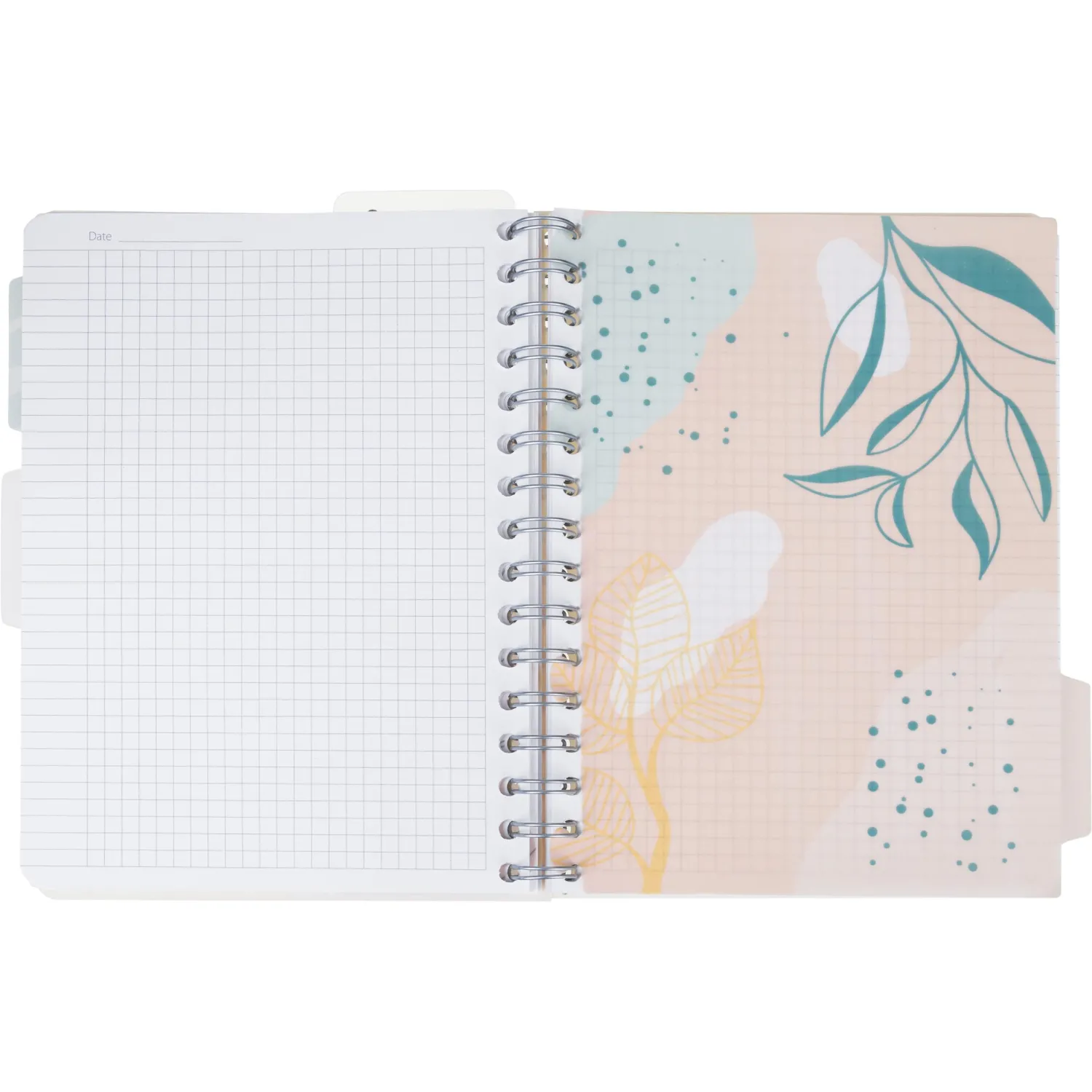 Бизнес-тетрадь 120л,клетка,А5 Flora 2,пласт.обл,серебр.спир,3раздел,линейка - фото 9