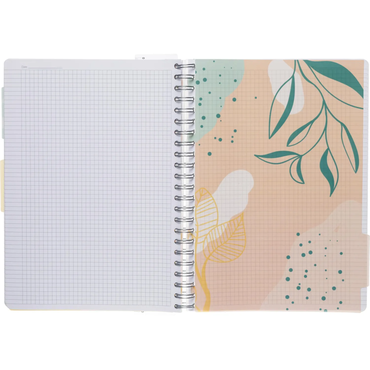 Бизнес-тетрадь 120л,клетка,А4 Flora 1,пласт.обл,серебр.спир,3раздел,линейка - фото 9