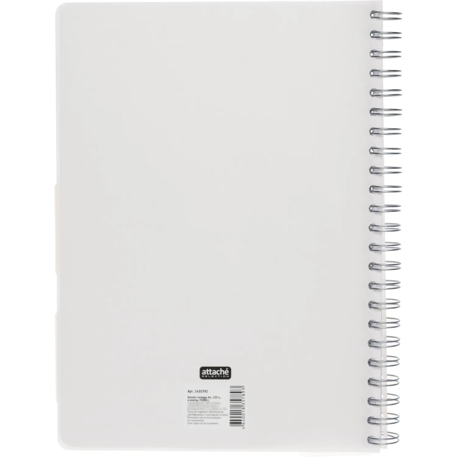 Бизнес-тетрадь 120л,клетка,А4 Flora 1,пласт.обл,серебр.спир,3раздел,линейка - фото 13