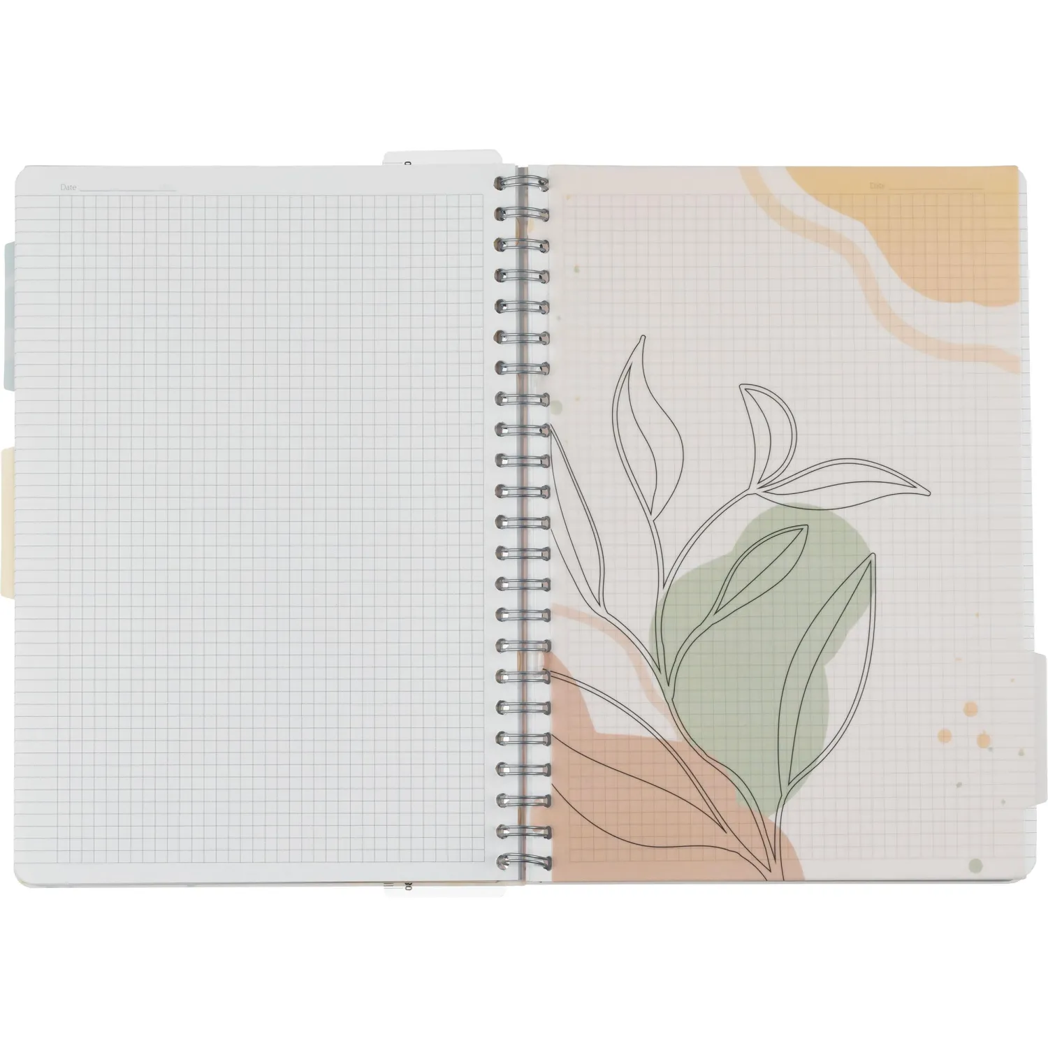 Бизнес-тетрадь 120л,клетка,А4 Flora 2,пласт.обл,серебр.спир,3раздел,линейка - фото 9