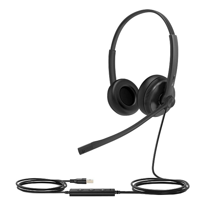 Гарнитура головная Yealink UH34 Dual UC Дуо, Проводная, HD звук, USB, шт - фото 3