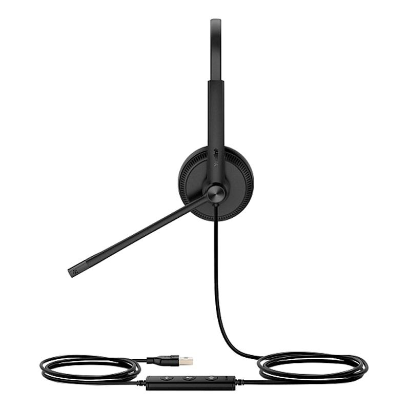 Гарнитура головная Yealink UH34 Dual UC Дуо, Проводная, HD звук, USB, шт - фото 6