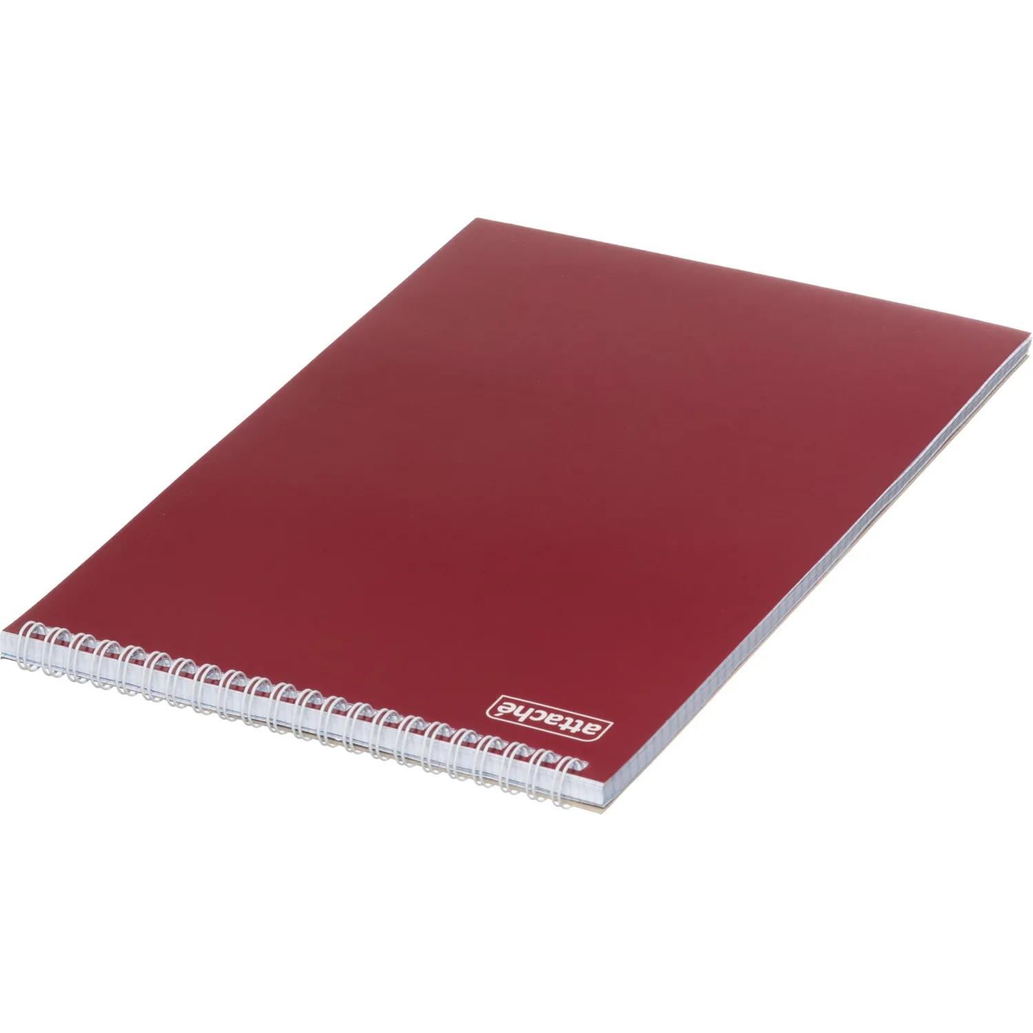 Блокнот на спирали А4 60л. ATTACHE, бордо, блок 60г, обложка 215г - фото 4