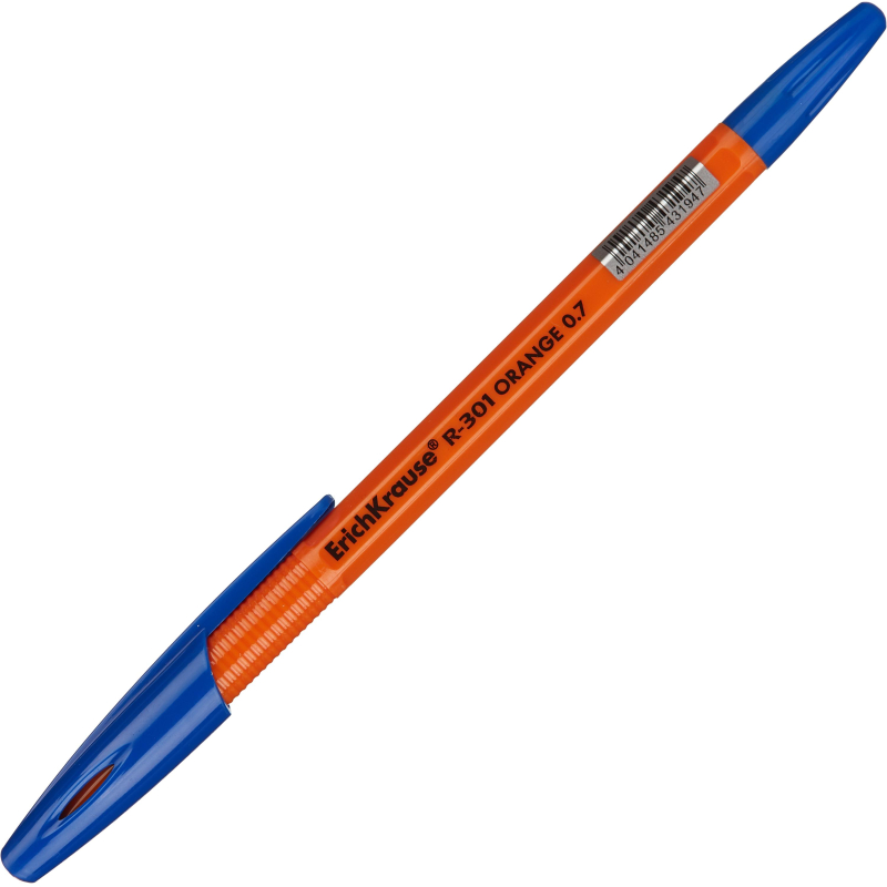 Ручка шариковая неавтомат. Erich Krause R-301 OrangeStick 0,7,масл,син - фото 2