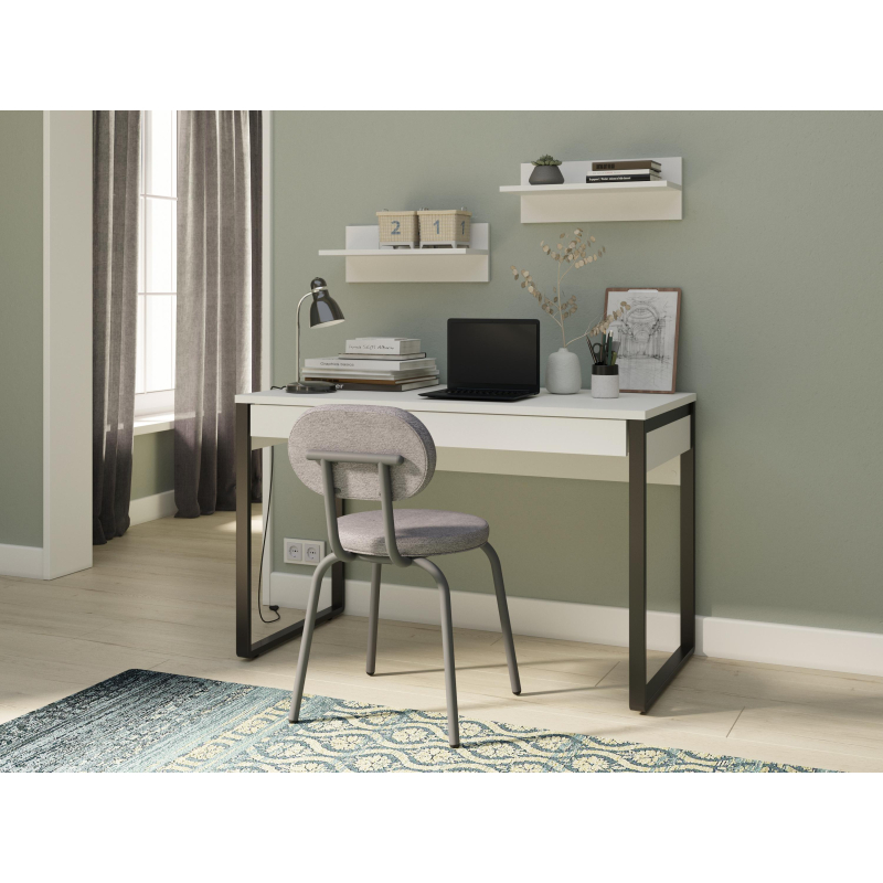 Стол компьютерный IN_Homeoffice НК 1200x600x769 Белый - фото 3