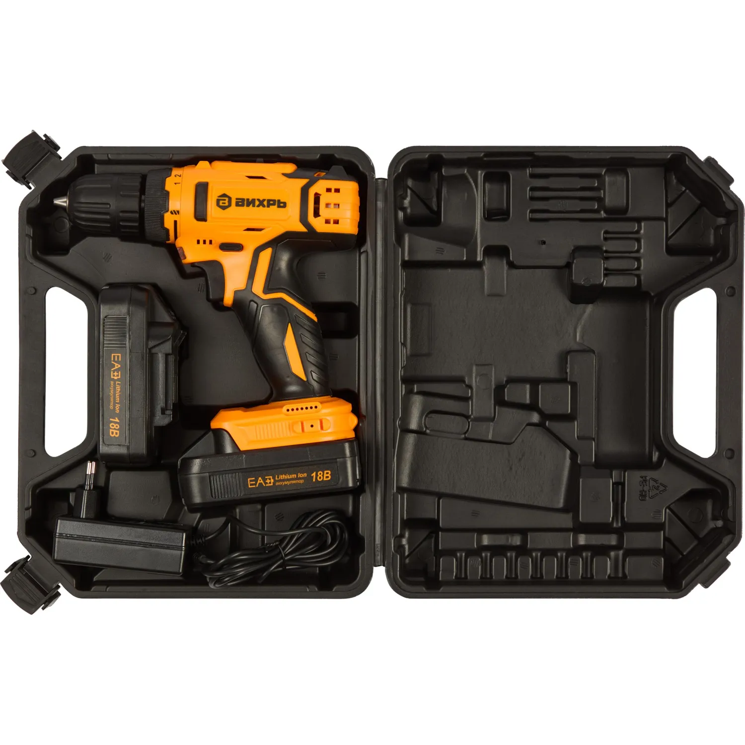 Дрель-шуруповерт аккумуляторная ВИХРЬ ДА-18Л-2КА 1,5 А/ч (72/14/25) - фото 9