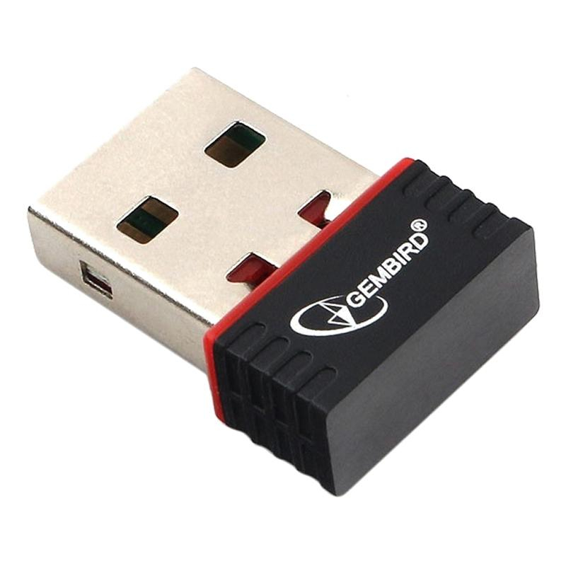 Сетевой адаптер микро WiFi Gembird 150 Мбит, USB, 802.11b/g/n - фото 1