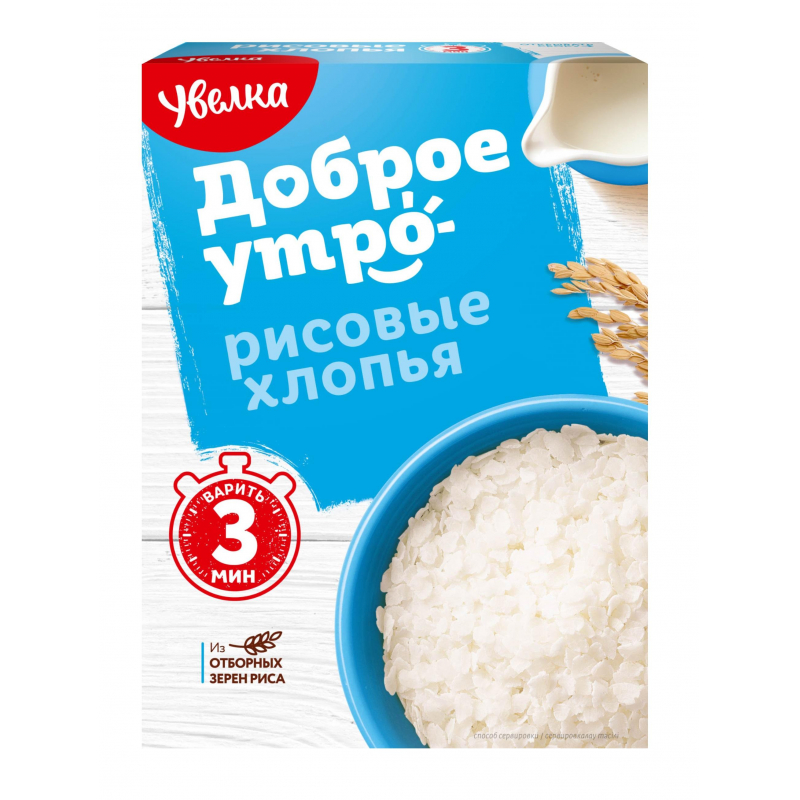 Хлопья Увелка рисовые, 400г - фото 2