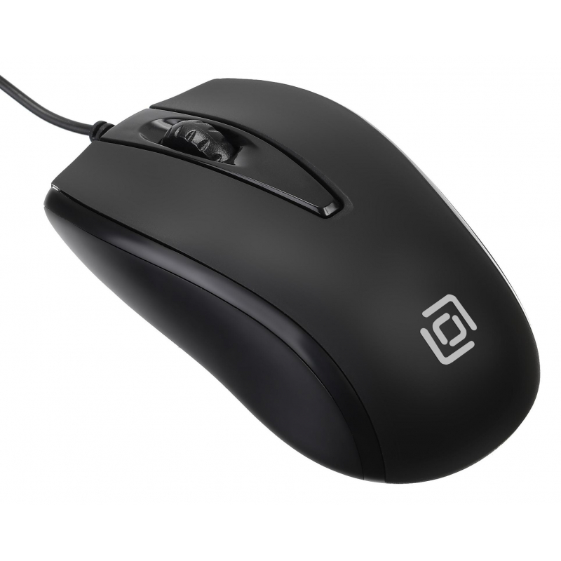Мышь компьютерная Oklick 325M черный оптическая (1000dpi) USB (2but) - фото 1