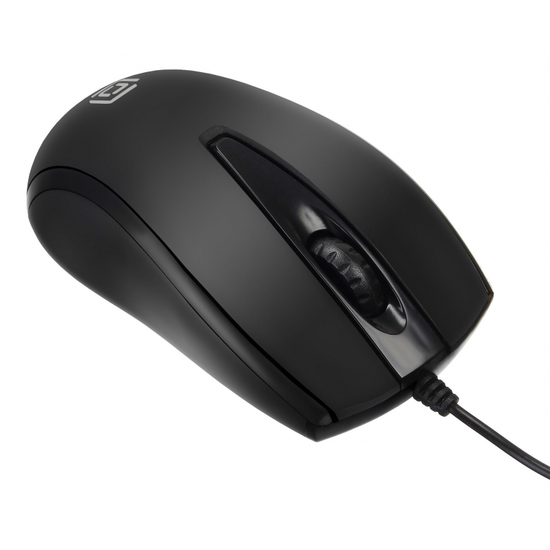 Мышь компьютерная Oklick 325M черный оптическая (1000dpi) USB (2but) - фото 2
