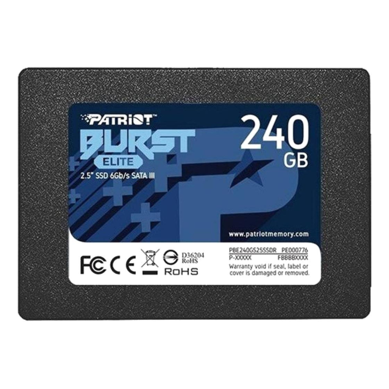 SSD накопитель Patriot BURST ELITE 2.5 240GB SATA(PBE240GS25SSDR) - фото 1