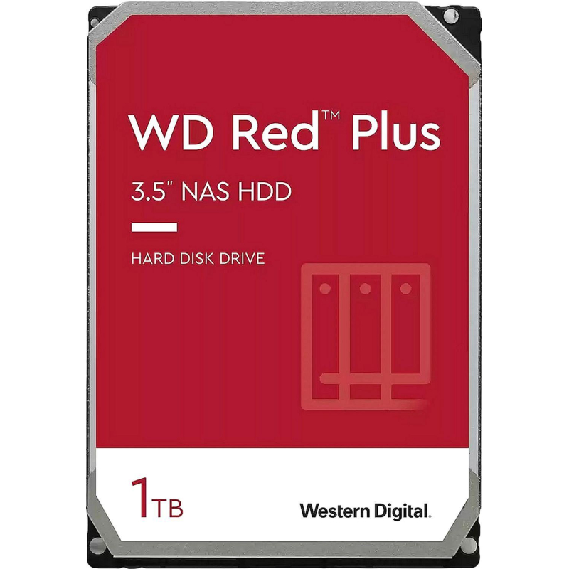 Жесткий диск Western Digital Red Plus 10TB, SATA, 7200rpm, 256MB(WD101EFBX) - фото 1