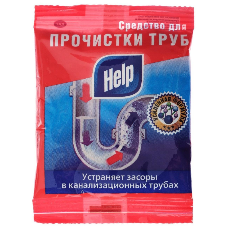 Средство для прочистки труб HELP саше 90гр - фото 1