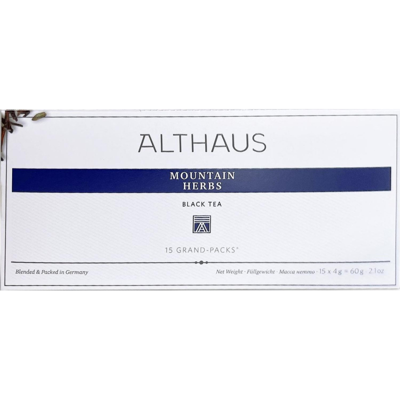 Чай Althaus черный Mountain Herbs Grand Pack, 15штх4г/уп - фото 1