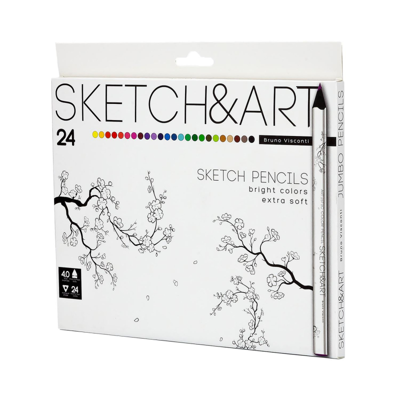 Карандаши цветные SKETCH&amp;ART 4 мм, 24  30-0115 - фото 2
