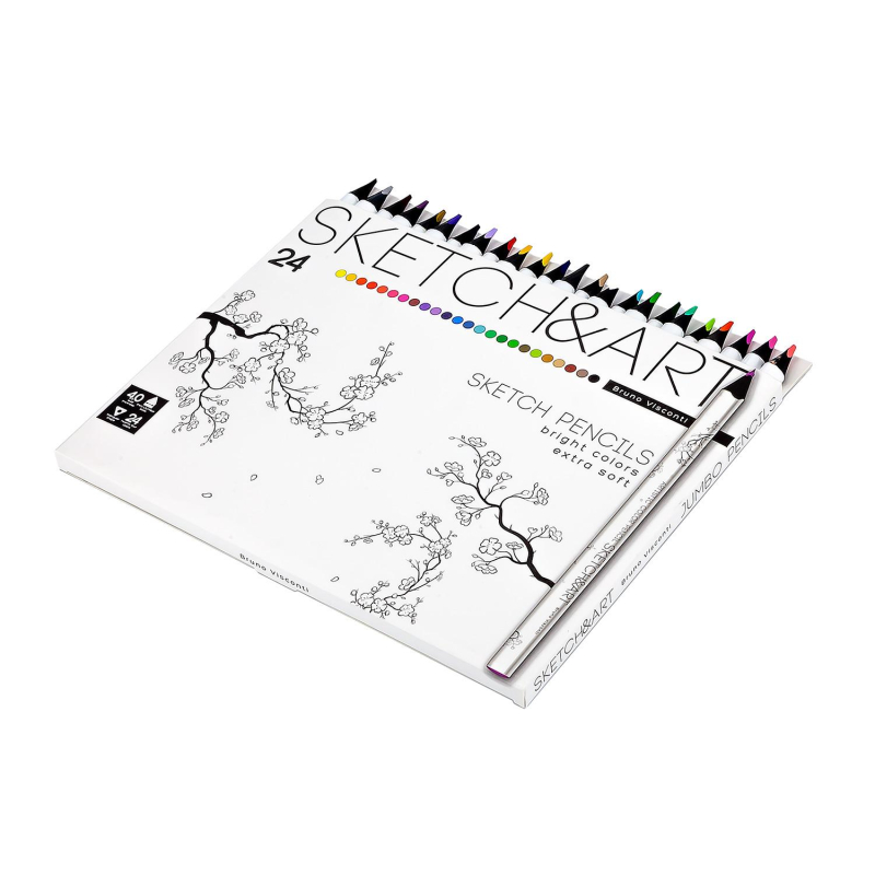 Карандаши цветные SKETCH&amp;ART 4 мм, 24  30-0115 - фото 4