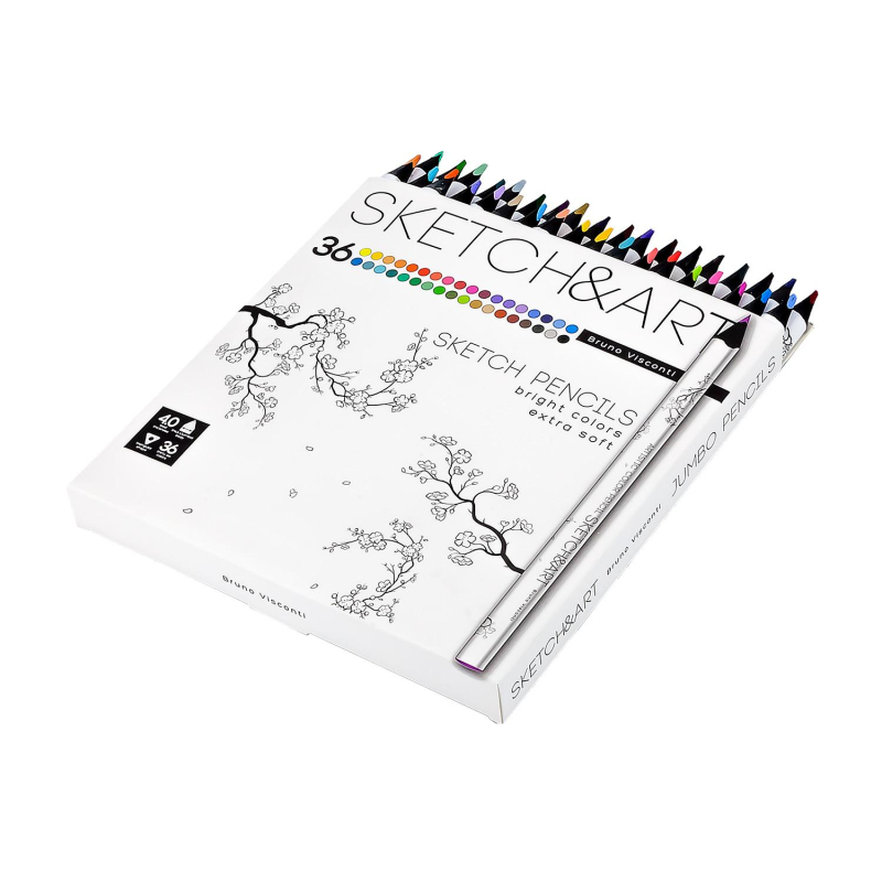 Карандаши цветные SKETCH&amp;ART 4 мм, 36  30-0116 - фото 3