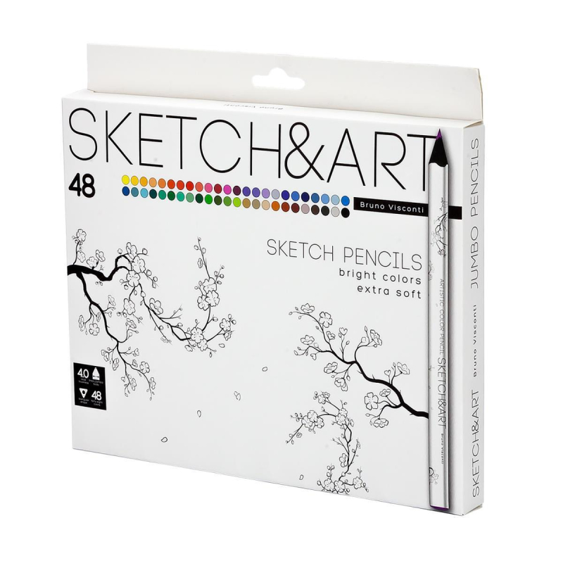 Карандаши цветные SKETCH&amp;ART4 мм, 48  30-0117 - фото 1