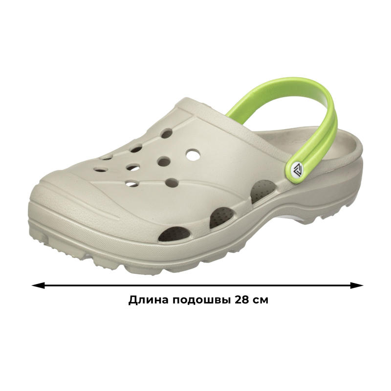 Сабо мужские EVART Ола дымчато-серый/салатовый р.40 - фото 6
