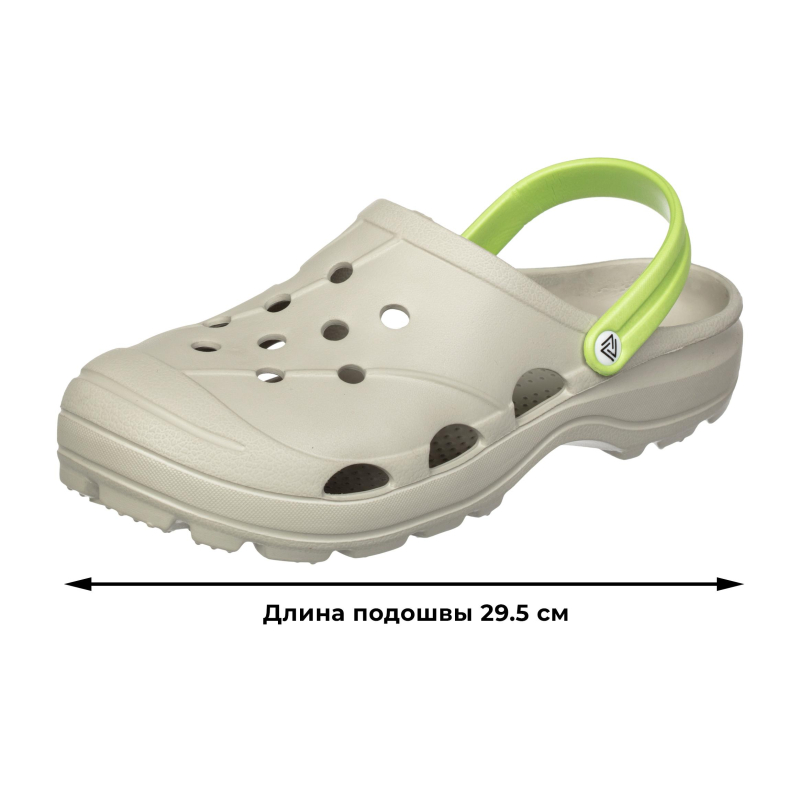 Сабо мужские EVART Ола дымчато-серый/салатовый р.42 - фото 6