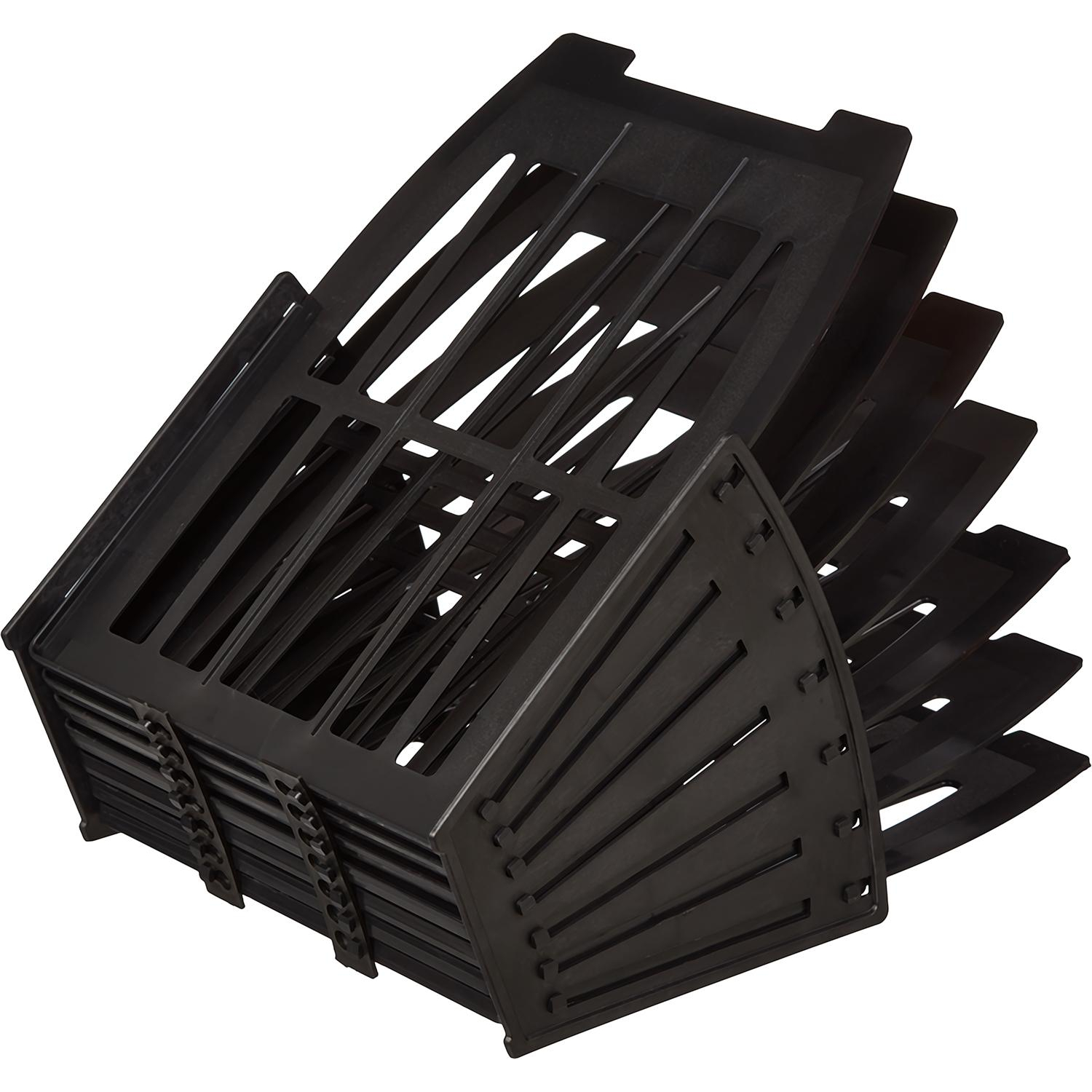 Лоток вертикальный Attache веер 6отделений 7секций черный - фото 2