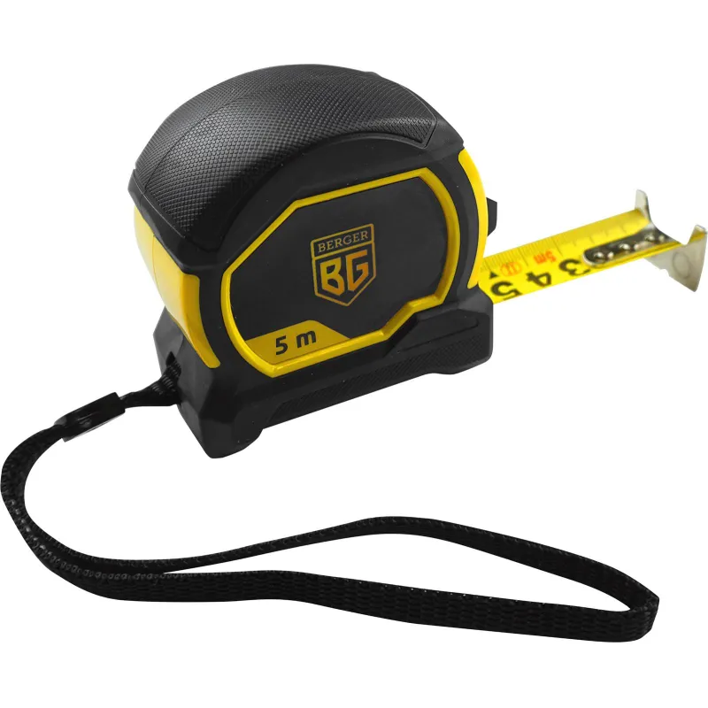 Рулетка ударопрочная 5мx25мм с магнитным зацепом BERGER BG1352 - фото 2