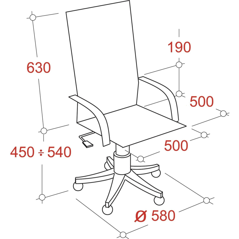 Кресло BN_SH_EChair-509 TPU к/з черный хром - фото 6