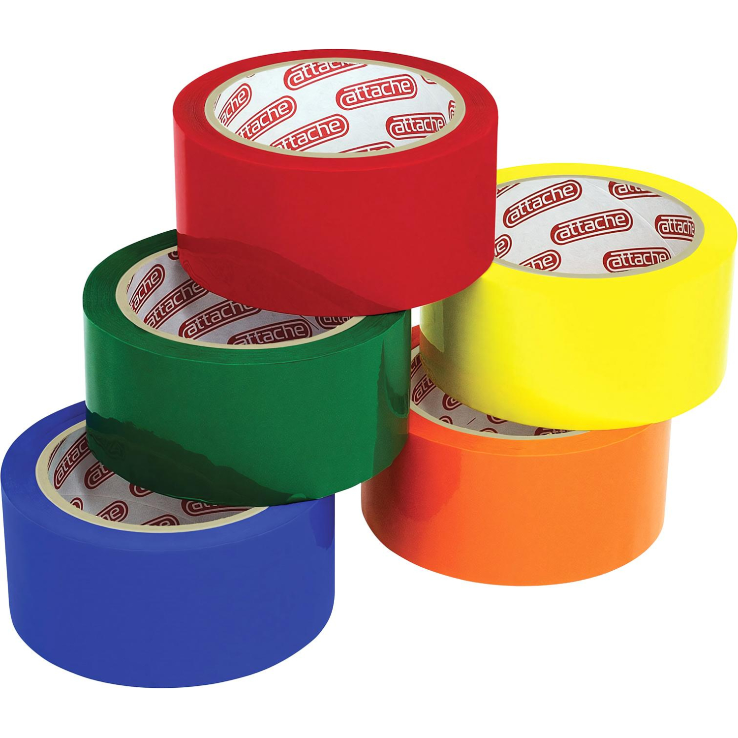 Клейкая лента упаковочная ATTACHE 48мм х 66м 45мкм красный Клейкая лента упаковочная ATTACHE 48мм х 66м 45мкм красный - фото 2