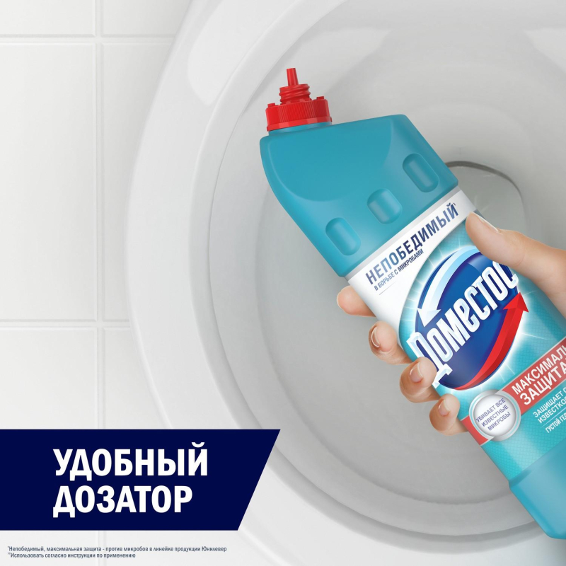 Средство для сантехники Доместос универсальное Свежесть Атлантики 1л - фото 7