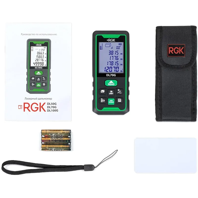Дальномер лазерный с угломером RGK DL70G (778183) - фото 3