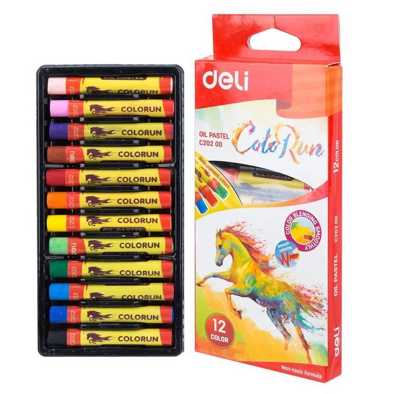 Пастель масляная Deli ColoRun 12цв, EC20200 - фото 3