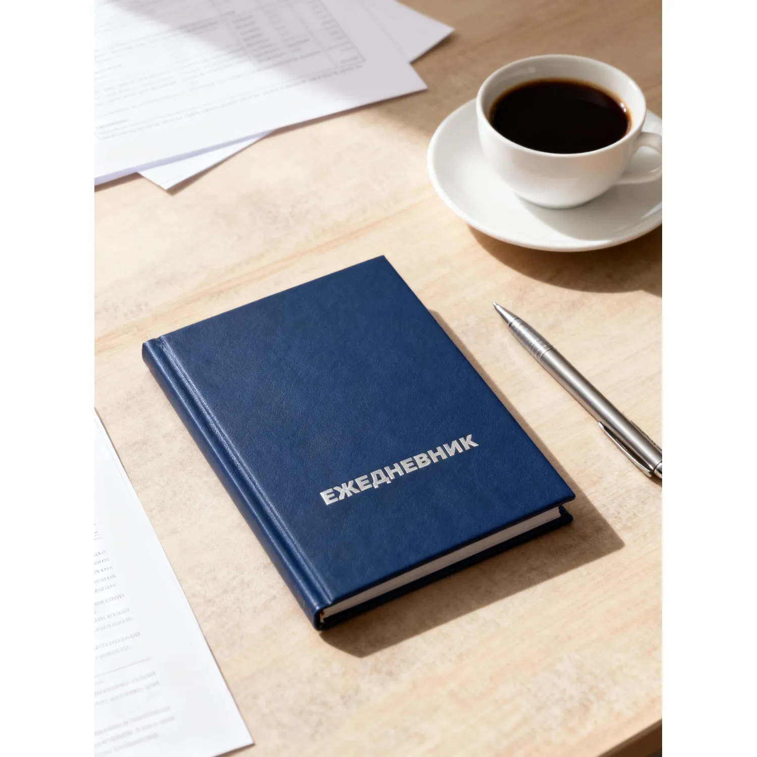 Ежедневник недатированный ,бумвинил,синий,А6,105х140мм,128л - фото 14