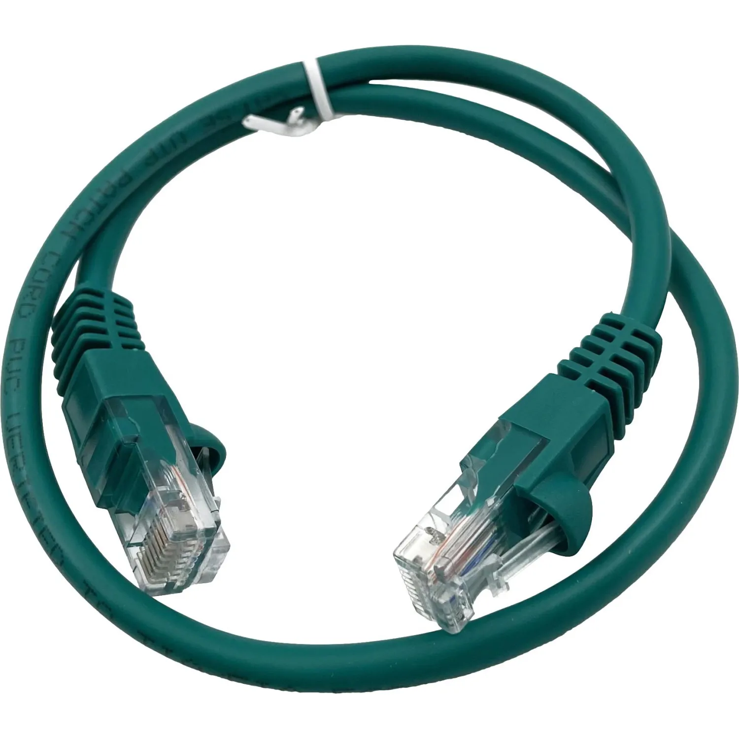 Патч-корд ExeGate UTP-RJ45-RJ45-5e-0,3M-GN, cat.5e, 0.3м, зел <EX258665RUS - фото 1